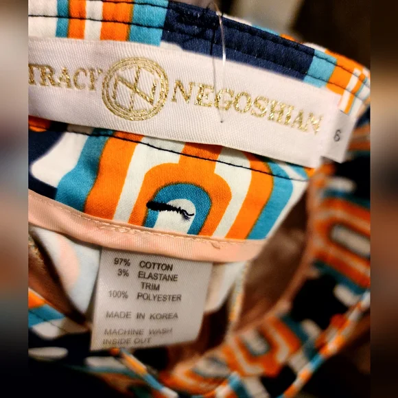 Tracy Negoshian NWT Geo block luxury walking shorts sz6 - Picture 11 of 14